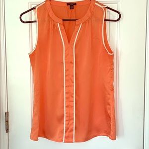 Orange Sleeveless blouse